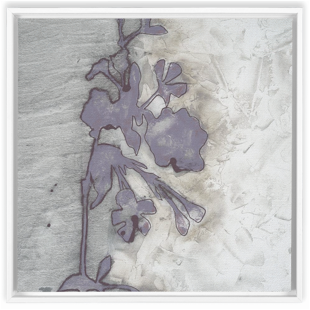 Lavender Floral Silhouette II