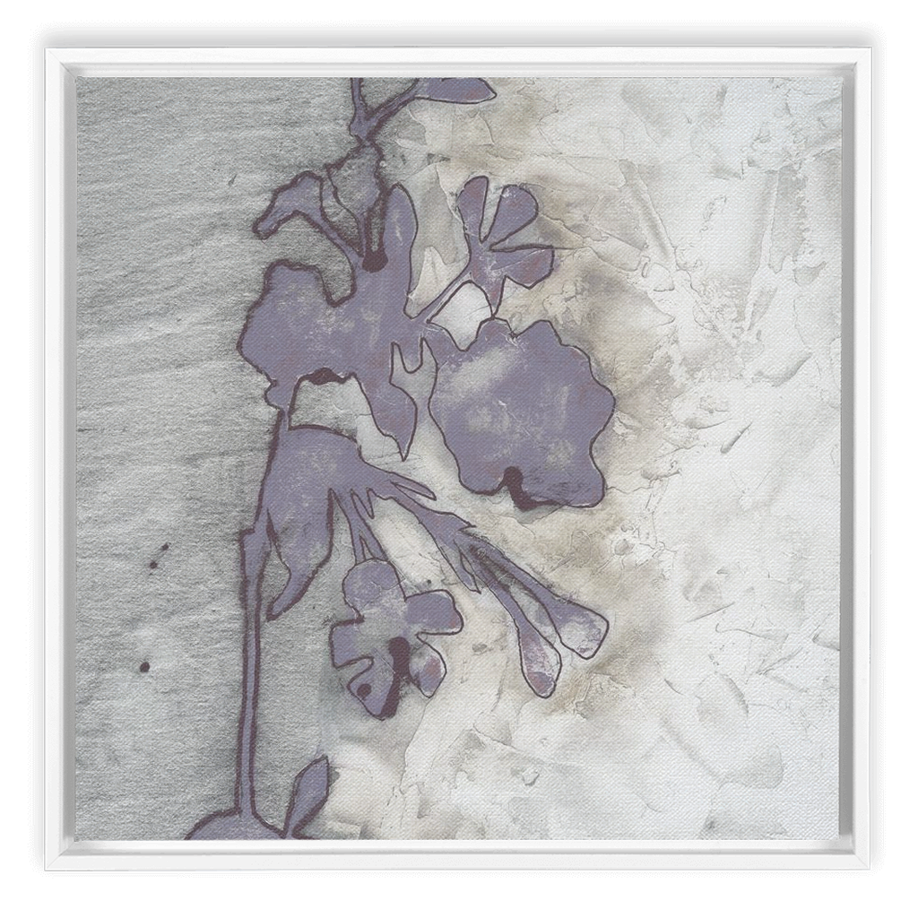 Lavender Floral Silhouette II