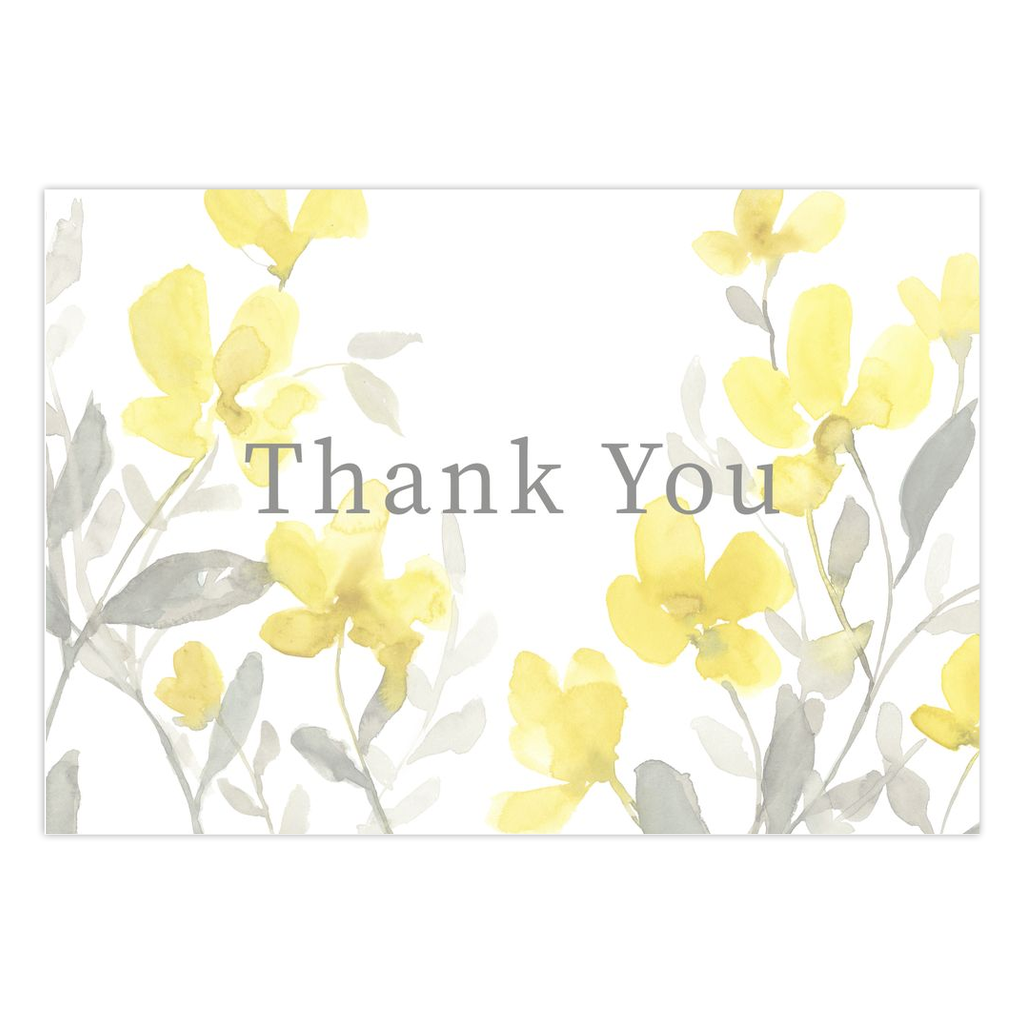 Sunny Flowers Thank You Card Sets