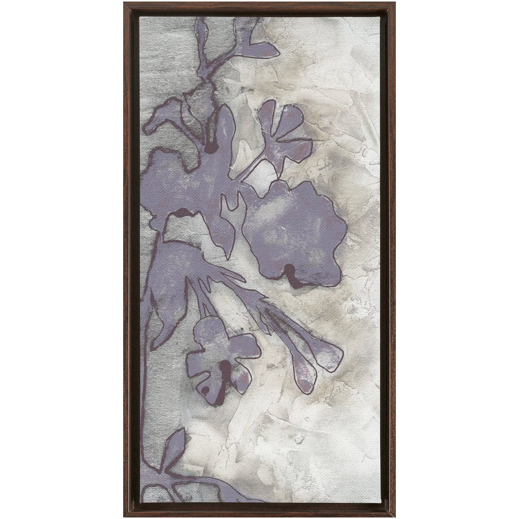Lavender Floral Silhouette II