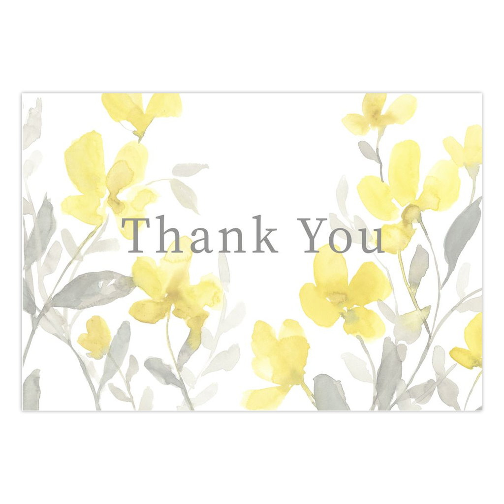 Sunny Flowers Thank You Card Sets