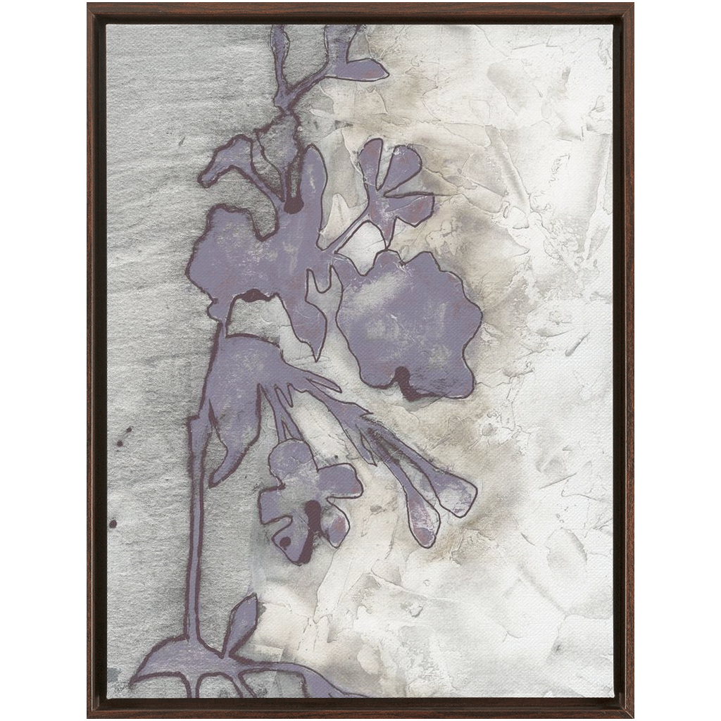 Lavender Floral Silhouette II