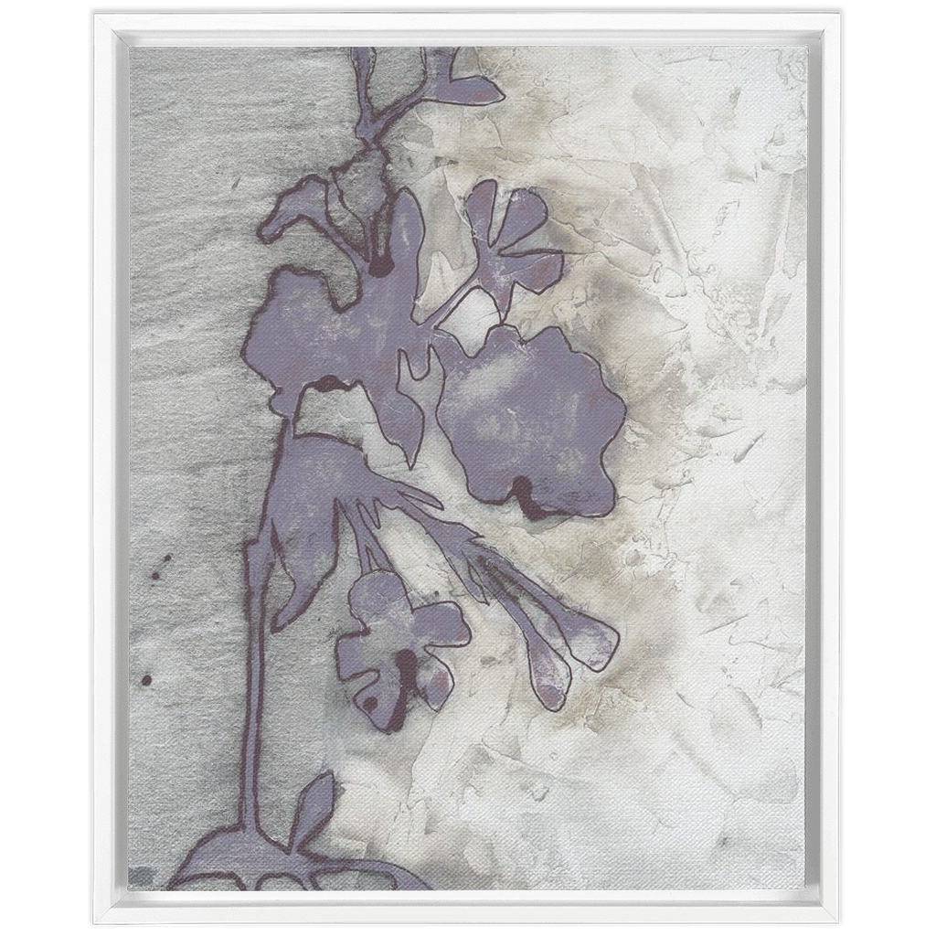 Lavender Floral Silhouette II