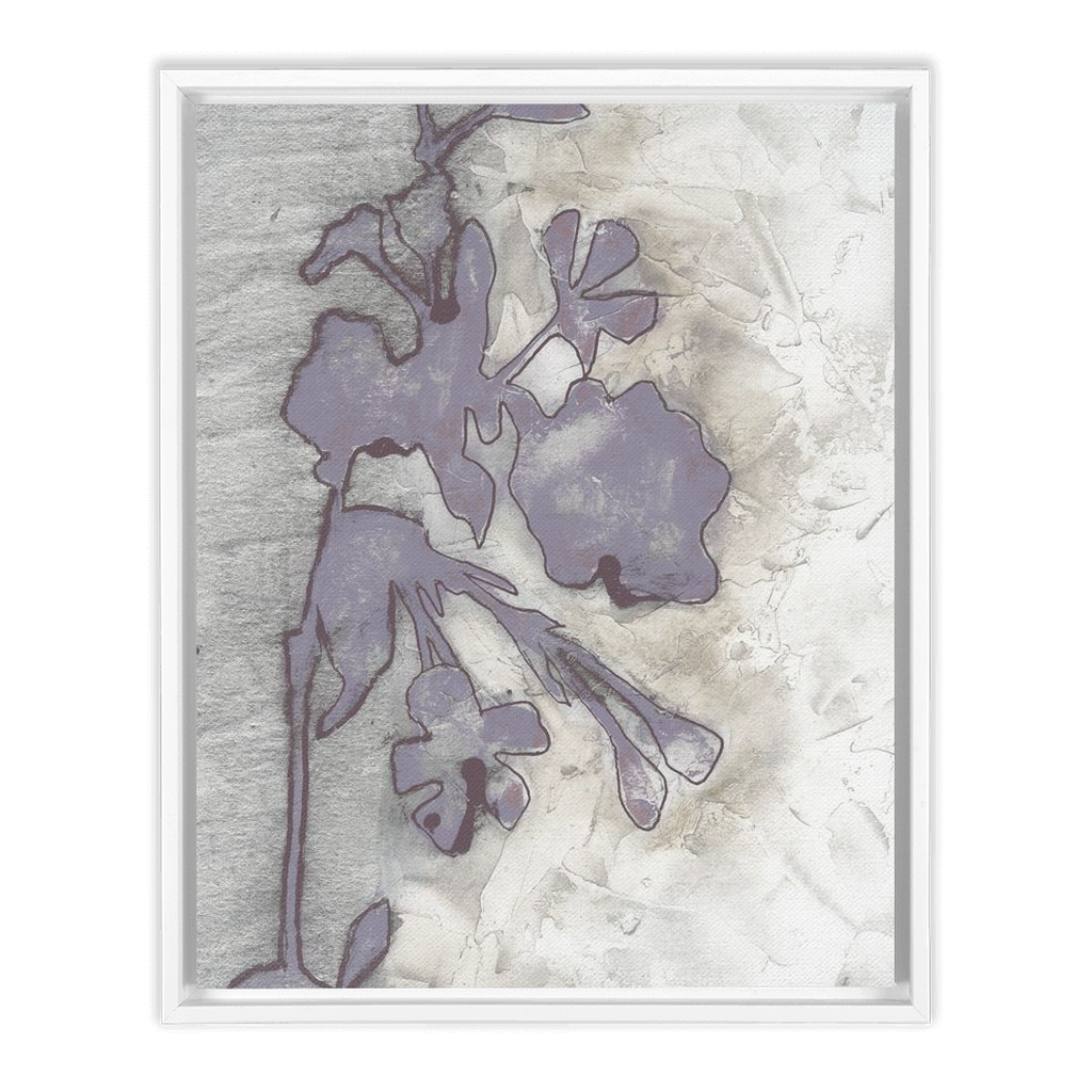 Lavender Floral Silhouette II