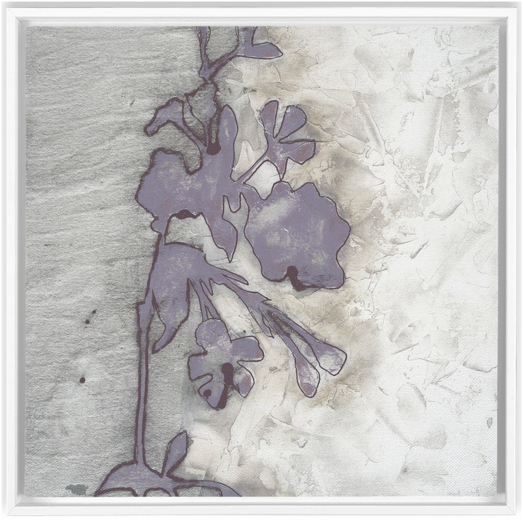 Lavender Floral Silhouette II