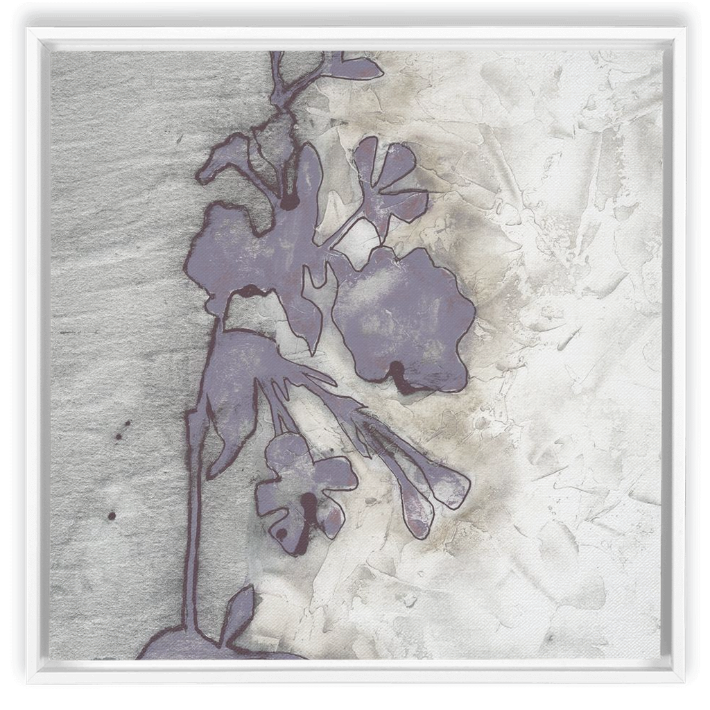 Lavender Floral Silhouette II