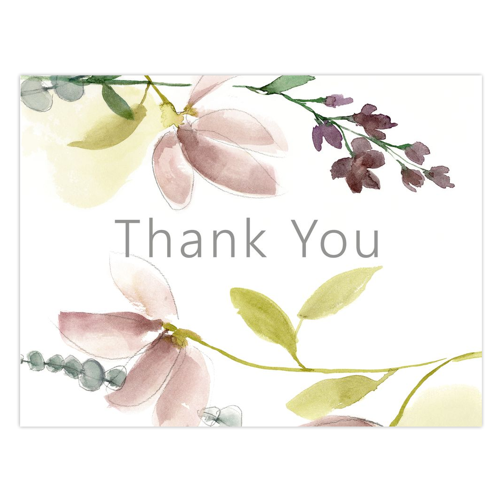 Floral Arrangement Thank You Card Sets