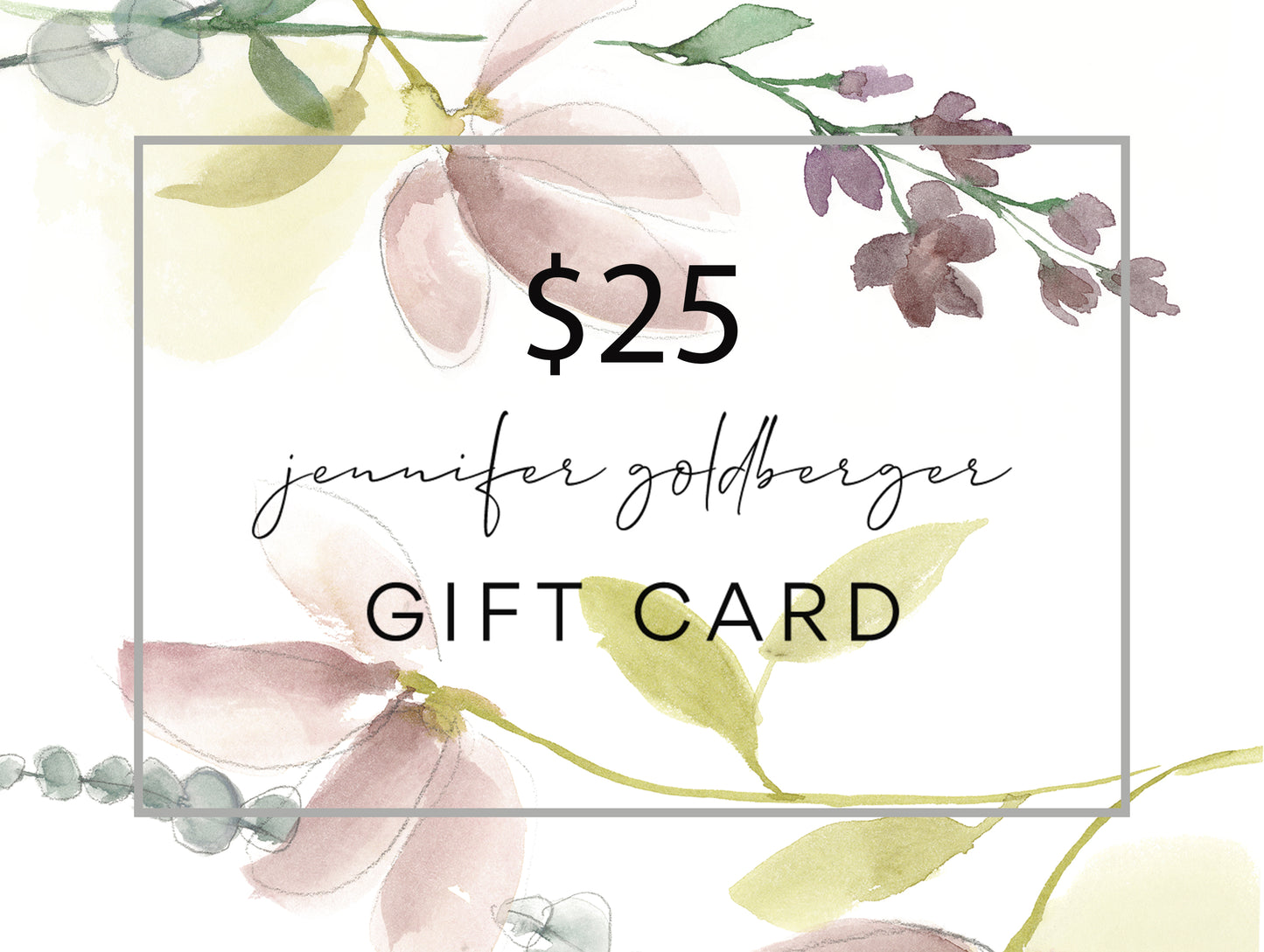 Jennifer Goldberger Art Gift Card