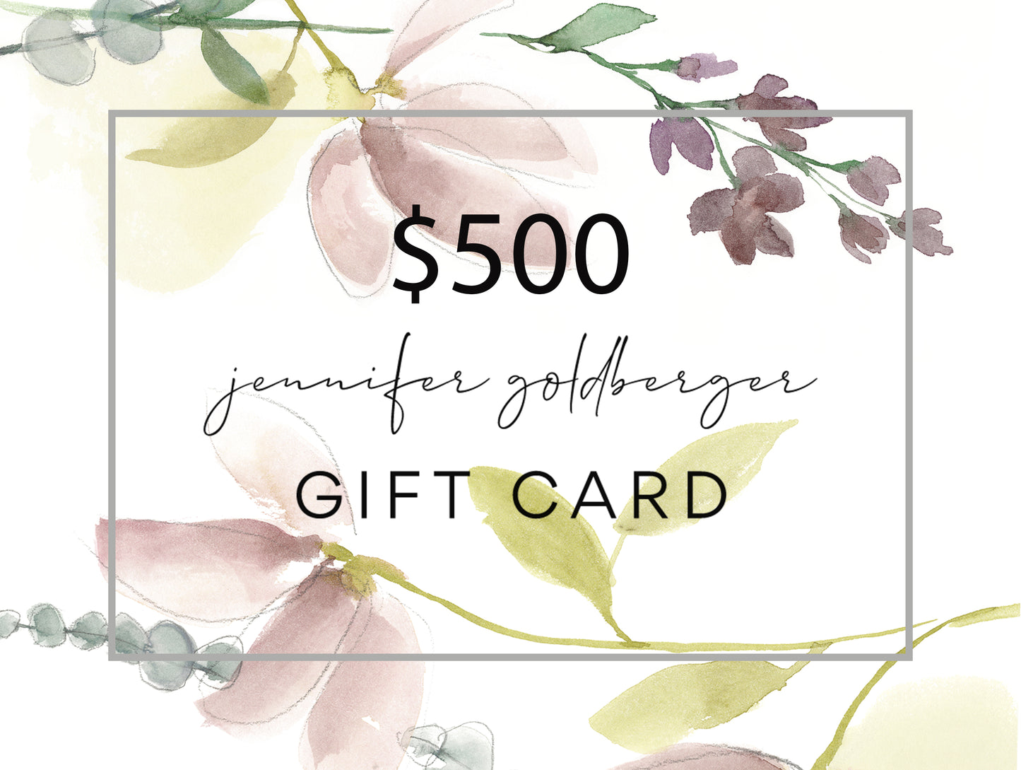 Jennifer Goldberger Art Gift Card