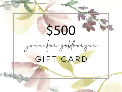 Jennifer Goldberger Art Gift Card