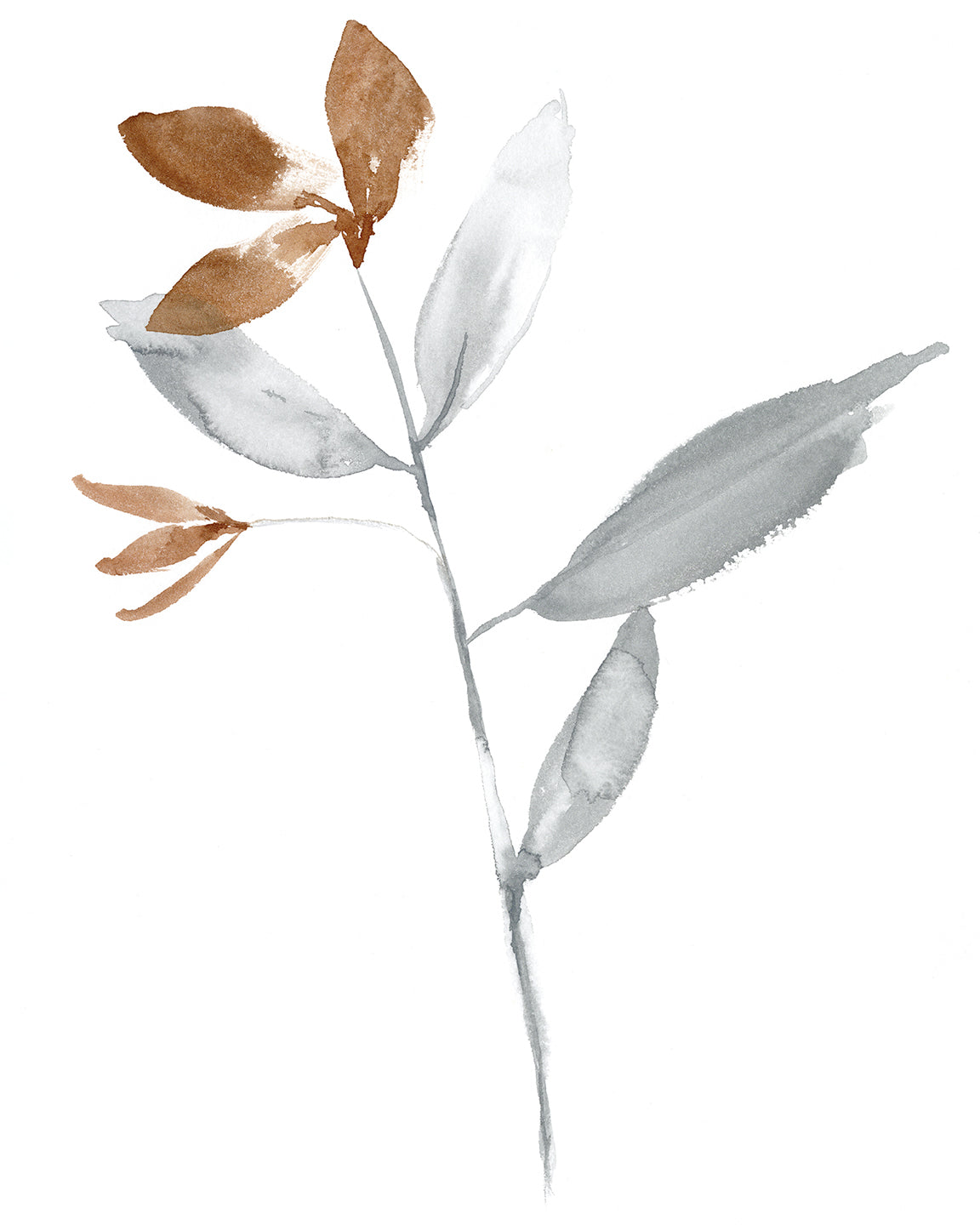 Simple Sienna Stem I Original Art