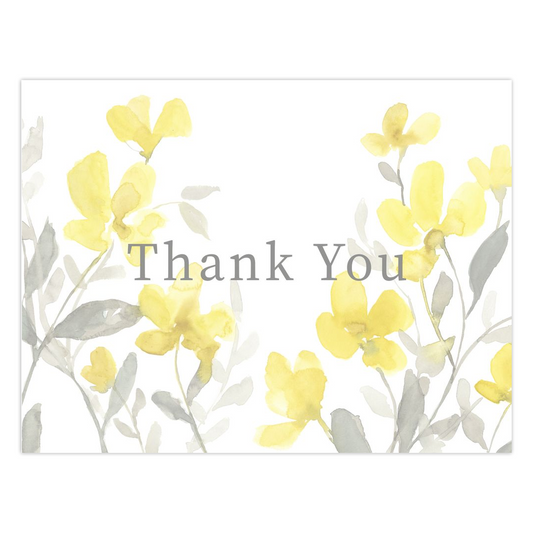 Sunny Flowers Thank You Card Sets