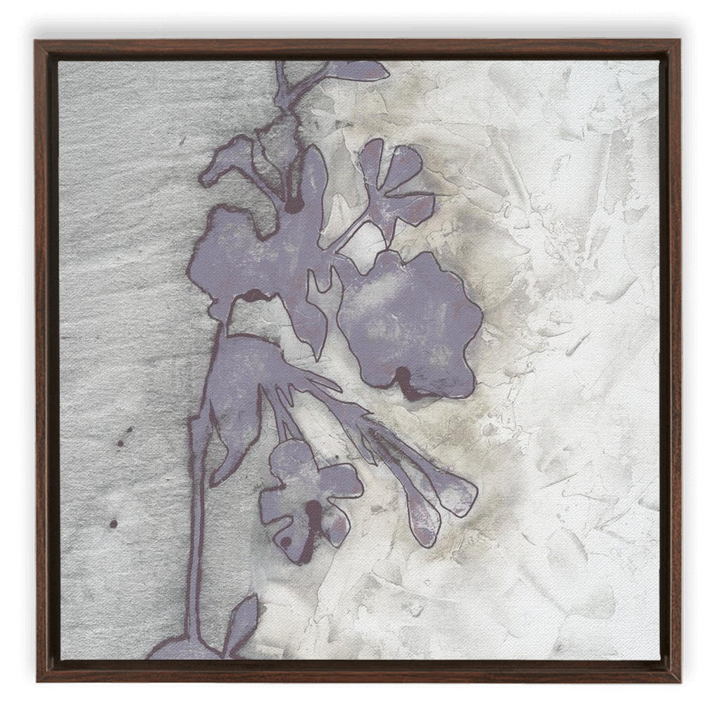 Lavender Floral Silhouette II